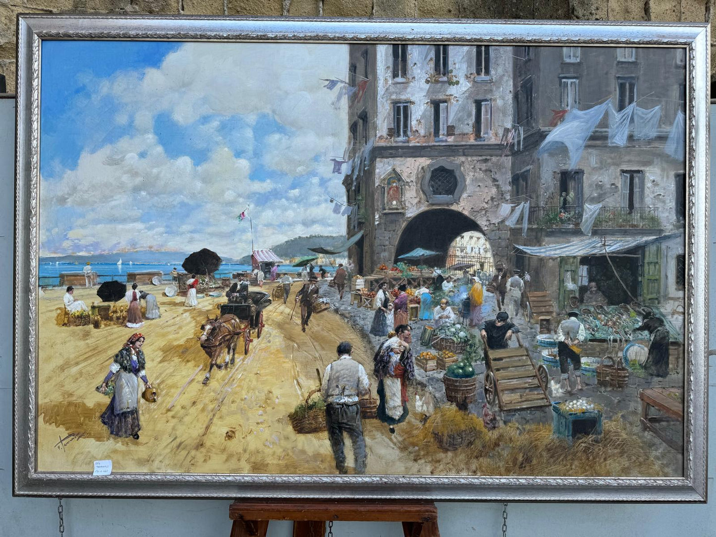 Francesco Tammaro – Mercato sulla Via del Mare – 150x100 cm