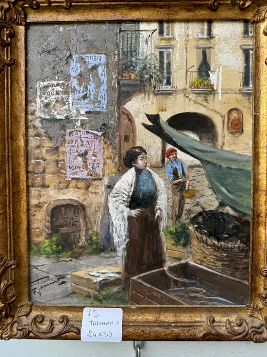 Francesco Tammaro – Il venditore di pesce Dimensioni: 24 x 30cm